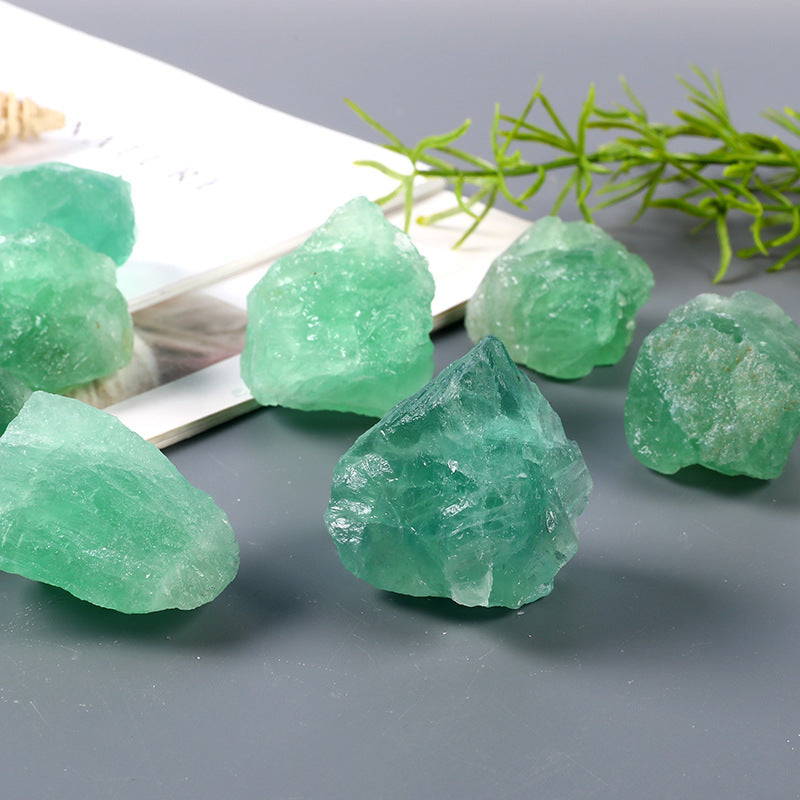 Crystal Rough Green Fluorite, Cross-border Crystal Diffuser