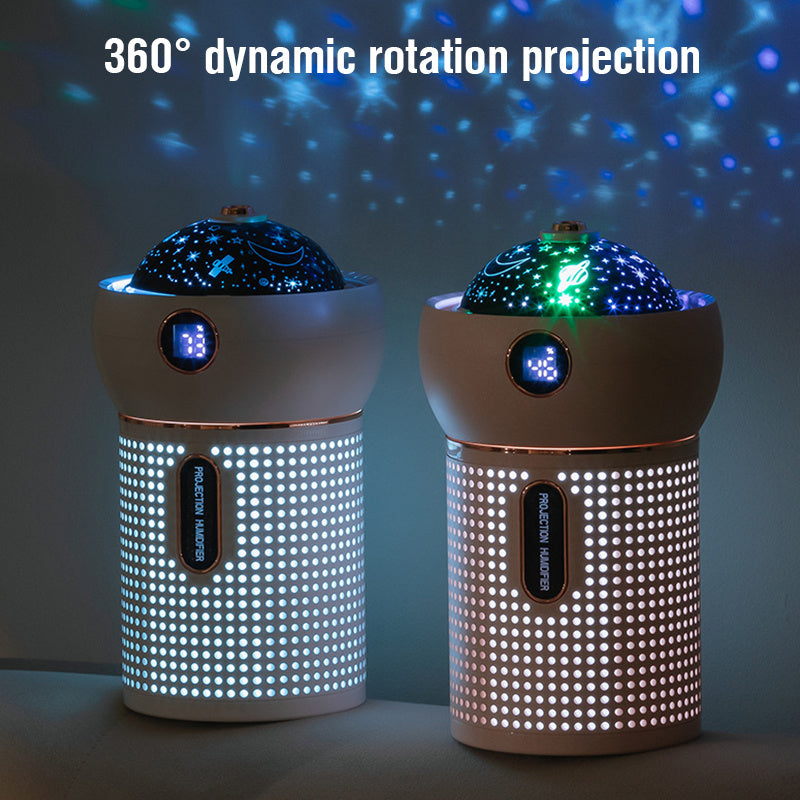 New Projection Night Light Air Humidifier Aroma Diffuser USB Rechargeable