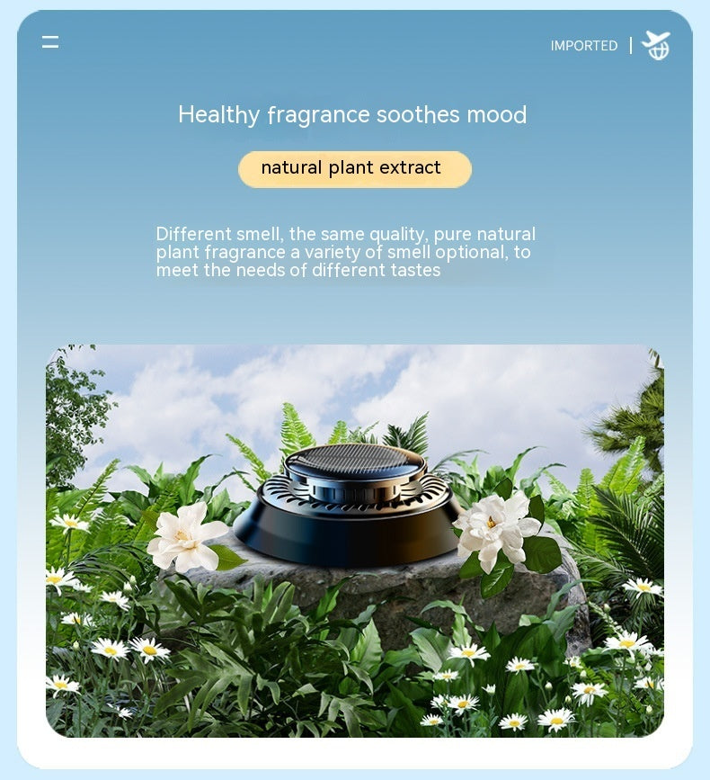 Portable Kinetic Car Air Freshener Solar Powered Double