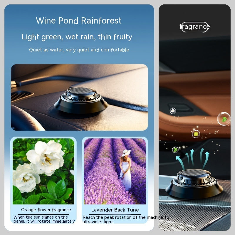 Portable Kinetic Car Air Freshener Solar Powered Double