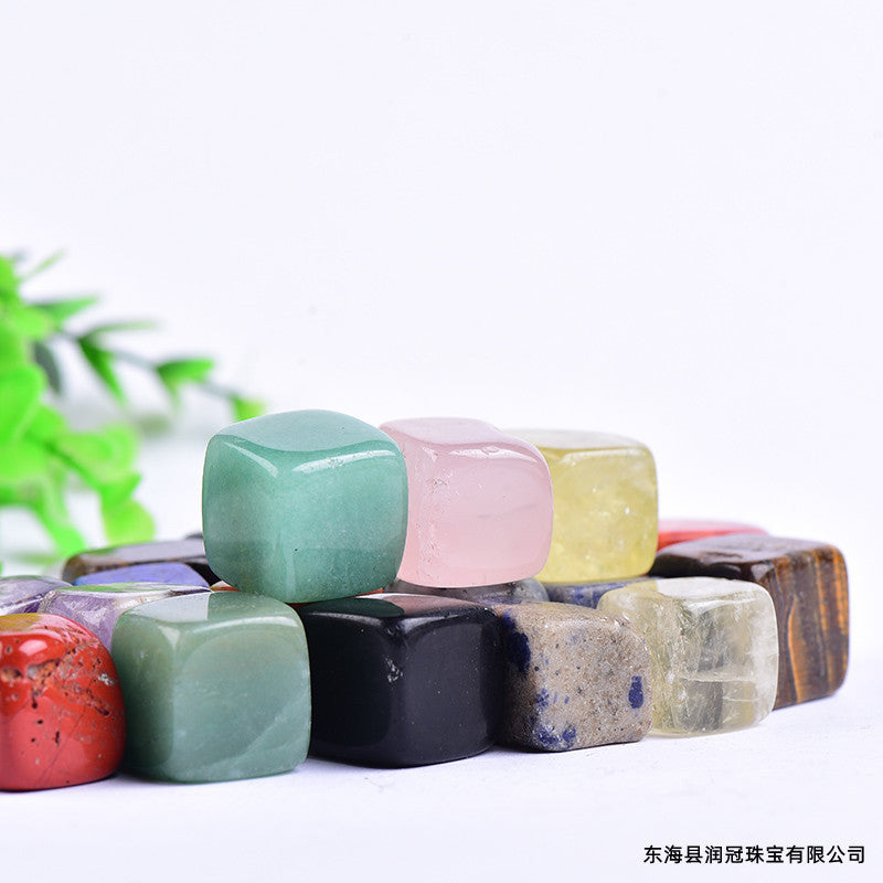Natural Crystal Cube Rough Polishing Aromatherapy Stone