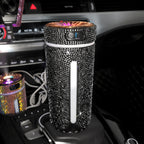 Luxury Diamond Car Humidifier LED Light Car Diffuser Auto