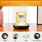 2PCS Smart Candle Warmer for Large Jar, Coffee Mug Warmers, with Gravity Switch Auto Shut-On/Off, Safely and Evenly Release the Aroma, Keep the Drink Warmth, a Thoughtful Gifts