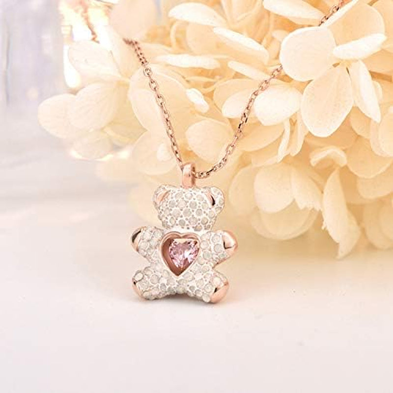 Bath Bomb with Surprise Bear Necklace inside - Skin Moisturizing Natural Ingredients Safe for Kids - Bath Bomb with Bear Jewelry inside for Women