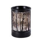 Wax Melter Warmer for Scented Wax Candle Warmer Metal Fragrance Oil Burner with 2 Light Bubbles for Home Bedroom Office Trees