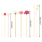 NEW 10PCS Pink Hydrangea Flower Rattan Sticks Fireless Fragrances Reed