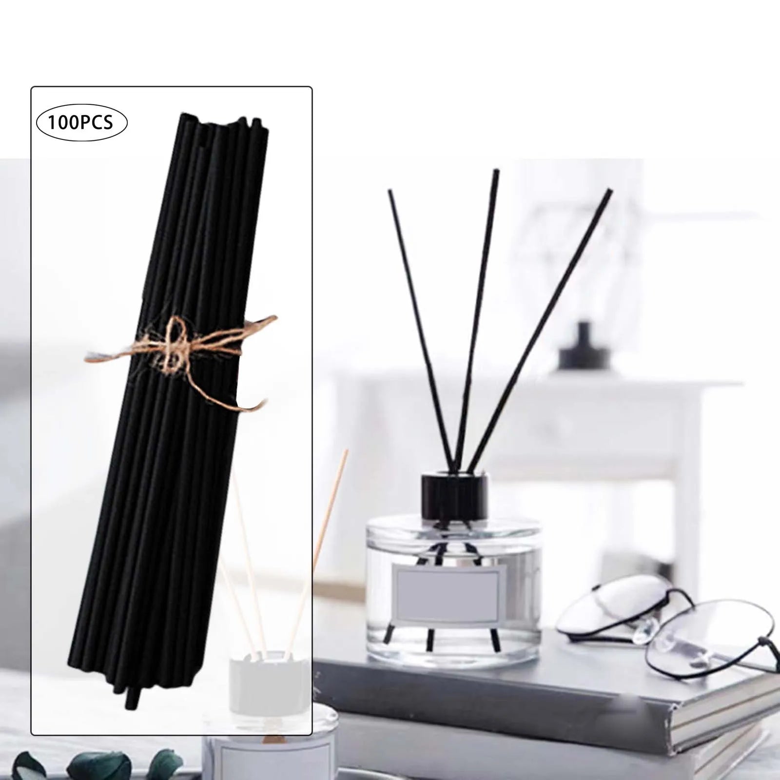100Pcs Reed Diffuser Sticks Set 3mm 8inch Fiber Reed Diffuser Sticks