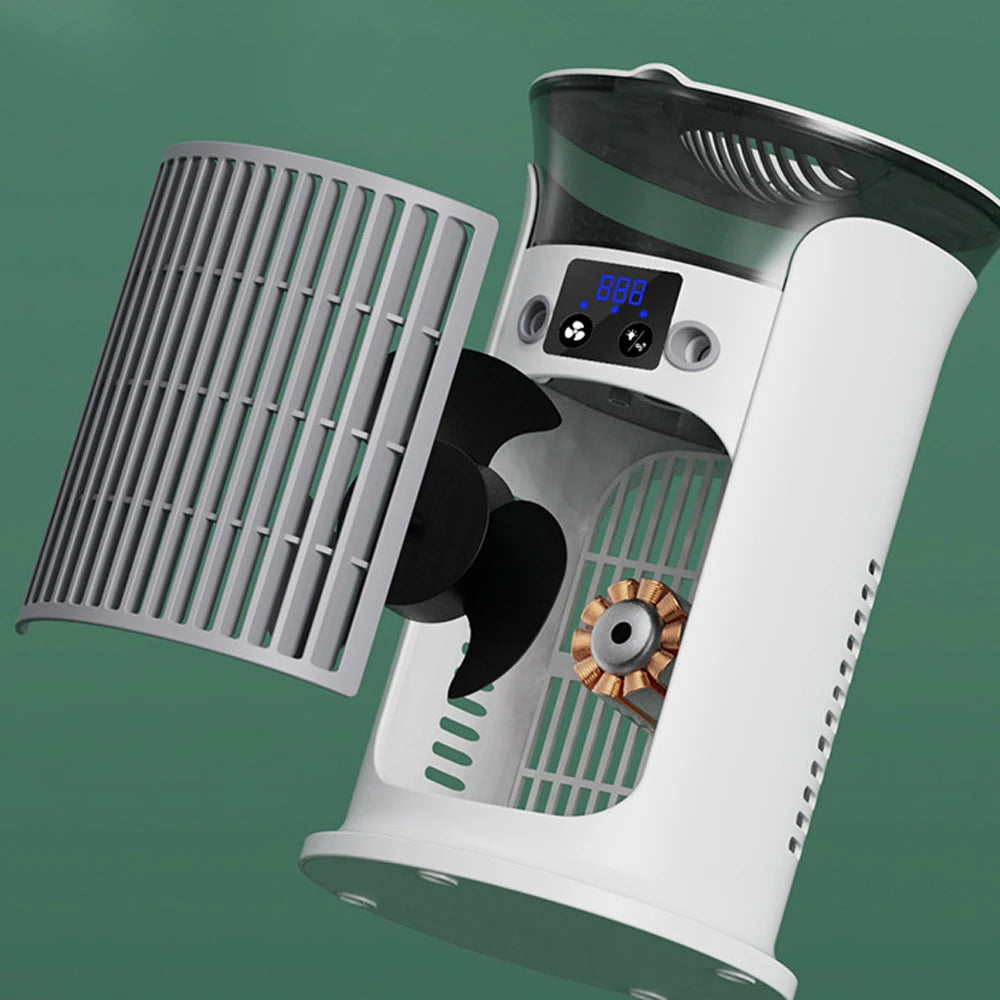 Portable Rechargeable Quiet Cool Air Fan with Humidifier Desktop Air