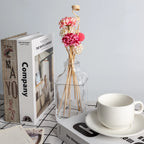 NEW 10PCS Pink Hydrangea Flower Rattan Sticks Fireless Fragrances Reed