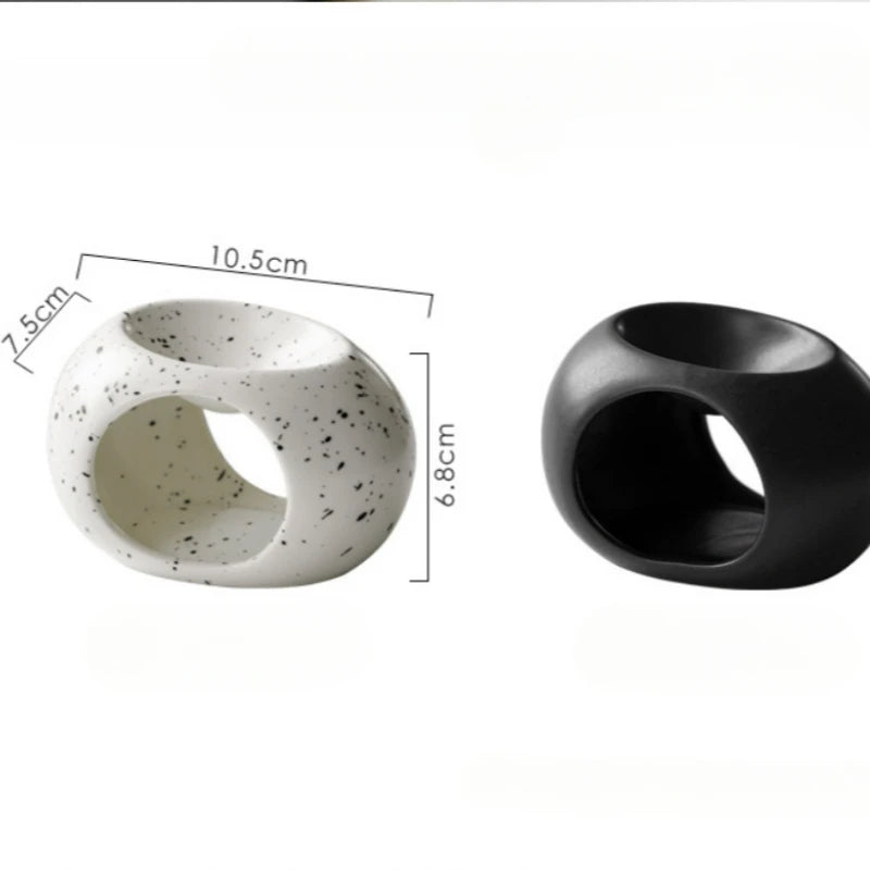 Simple Black Candle Heating Holder Ceramics Essential Oil Reed