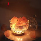 Aromatherapy Night Light No Fire Aromatherapy Mineral Stone Crystal Table Lamp