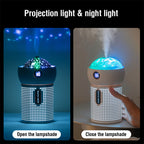 New Projection Night Light Air Humidifier Aroma Diffuser USB Rechargeable