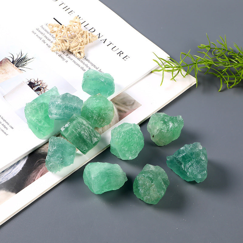Crystal Rough Green Fluorite, Cross-border Crystal Diffuser