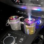 Luxury Diamond Car Humidifier LED Light Car Diffuser Auto