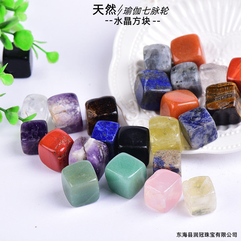 Natural Crystal Cube Rough Polishing Aromatherapy Stone
