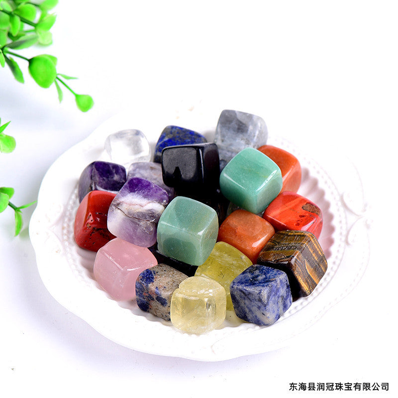 Natural Crystal Cube Rough Polishing Aromatherapy Stone