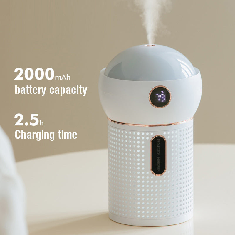 New Projection Night Light Air Humidifier Aroma Diffuser USB Rechargeable